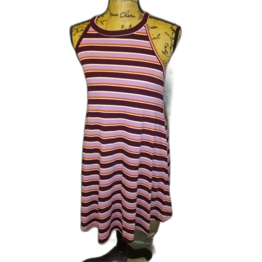 Arizona Medium Ruby Blush Stripe Dress NWT